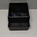 Car Storage Organizer Between Seats,Center Console Armrest Storage Box Back Seat Organizer with Small Compartment Car Interior Storage Box,Cup Holder Tray with Non-slip Mat(Black)