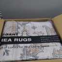 10x14 Washable Area Rugs for Living Room: Non Slip Vintage Gray Brown Rug, Large Soft Stain Resistant Indoor Floor Carpets for Bedroom Dining Room Nursery Home Office Kid & Pet Friendly