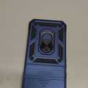 Taisairu for Google Pixel 10 Pro XL Case with Screen Protector & Slide Camera Lens Cover,Built-in 360Rotate Magnetic Ring Stand Shockproof Protective Phone Case for Pixel 10 Pro XL Case (Blue)