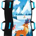 Sunlite Sports 45 Snow Sled  Foldable or Foam Style Toboggan for Kids & Adults, Reinforced Bottom, Durable Stitching & Ergonomic Handles  Lightweight & Portable Winter Sled (1.2) Wonderland 45" Foldable Sled Gift Version)