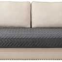 Eismodra Couch Cover,Sectional Couch Covers,Sofa Covers for 3 Cushion Couch,Anti-Slip Sofa Slipcovers for Dogs Cats Kids Loveseat Recliner L Shaped Armrest Backrest,Dark Gray 36''x63''(Only 1 Piece)