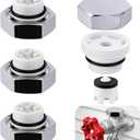 4 Pack Vacuum Breakers Outside Faucet, Stainless Steel Vacuum Breaker Repair Kit Vac-Vbk-X1B, Vacuum Breaker Replacement for Traditional Anti Siphon Frost Free Sillcock Valves