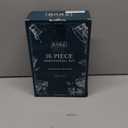 BARE BARREL Mixology Bartender Kit Bar Set | 16-Piece Cocktail Shaker Set | Martini Barware Mixing Tools for Home Bartending | Incl. 35 Recipe Cards | Gift Set (24oz Cobbler Shaker, Brass/Black)