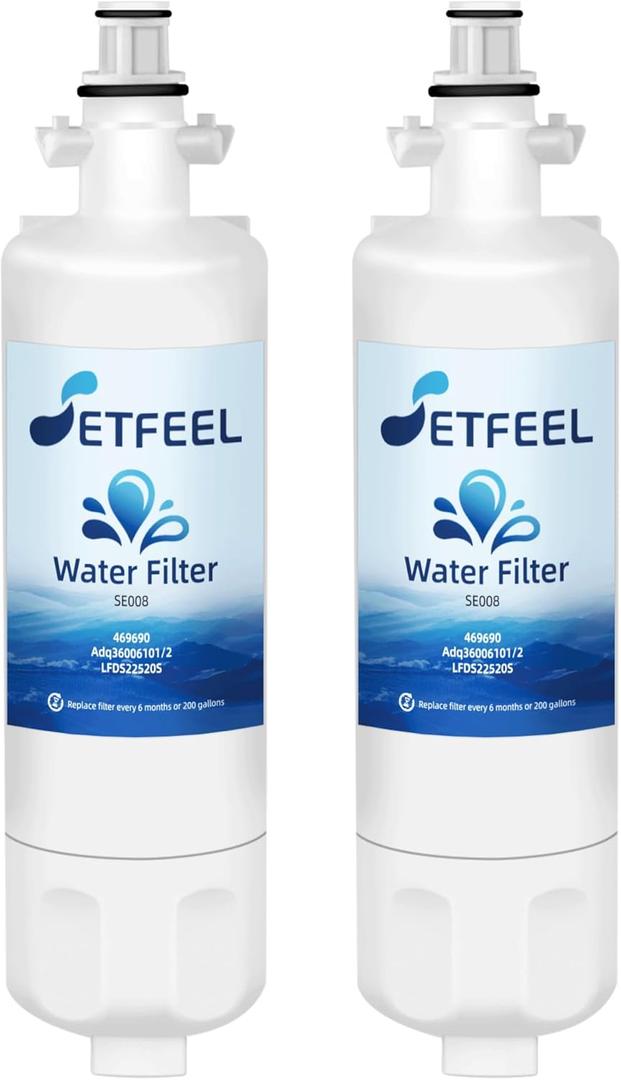 9690 Water Filter Replacement for Kenmore Elite Refrigerator 795.72052110, 46-9690, Fit LG LT700P Adq36006101 Adq360061 Lfds22520s Adq36006102 Lfxc24726s Lfxc29626s Water Filter, 2-Pack SETFEEL