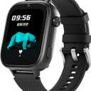 OKYUK Kids Smart Watch Gift for Girls Age 5-12, 4G Kids Watch 47 Games, HD Touch Screen Two-Way Calling Feature, School Settings, SOS, Birthday Gift for Boys and Girls Ages 7 8 9 10 (Black)