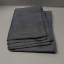 ZeeMart Basic Linen Style Table Runner, 14 x 72 Inch Charcoal, Rustic Farmhouse Grey Table Runners 72 Inches Long, Everyday Polyester Table Runner - Machine Washable & Easy Care