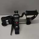 Pedal Exerciser Desk Exercise Bike Leg and Arm Exercise Bike with LCD Monitor Foldable and Porable (Black/Grey)