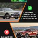 Mud Flaps Splash Guards for Hyundai Santa Cruz 2022-2025 (NOT XRT 2025) Protect Against Mud and Rocks Protect Car's Paint Hyundai Accessories (4-Pack)
