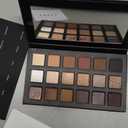 LORAC PRO Matte & Shimmer Eyeshadow Palette, Metallic High Pigmented, Mirror Compact (Noir)