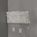 12 PCS White Feather Butterfly Glitter Butterflies Ornaments Clips on for Spring Christmas Tree Crafts Flower Bouquets Fairy Garden Wedding Home(White)