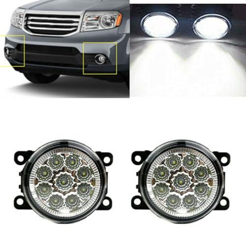 Pair of 36W 9 LED Bumper Fog Lights with PC Lens for Ford Explorer 2011-2015 & C-MAX 2013-2018 | Fits OE 4F9Z15200AA