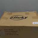 efluky 2-Pack Bamboo Under Bed Storage Containers with Wheels, Under Bed Clothes Storage Basket with Large Dust Bag, Rolling UnderBed Storage for Bedroom, Dorm and Basement, Black (23.6''L x 16.54''W x 7.5''H)