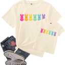 LOTUCY Mom and Son Matching Outfits Mama and Mama's Litter Man Print Shirts Cute Mom and Son Valentine's Gifts (XL)