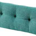 downluxe Indoor Bench Cushion for Indoor Furniture, Non-Slip Tufted Overstuffed Textured Foam Bench Seat Cushion, 1 Pack, 36" X 14" X 4", Green