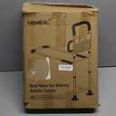 HOMEAL Bed Rails for Elderly Adults Safety - Adjustable Bed Assist Rails for Seniors, Adult Bed Guard Rail with Non-Slip Ergonomic Handle,Storage Pocket & Fixing Strap, 350 Tested (Grey, Long)