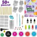 Dan&Darci Soap & Bath Bomb Making Kit for Kids, 3-in-1 Spa Science Kits, Craft Gifts for Girls & Boys Age 6-12 Year Old Girl Crafts: DIY Experiment Toys, Gift for Kid Ages