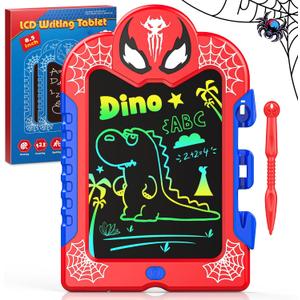 Spider LCD Writing Tablet for Kids: Spidolapse Colorful Doodle Board & Drawing Pad Toys for 3 4 5 6 7 8 Year Old Boys Girls Toddler Birthday Gifts Toy for Kid Age 4-6