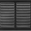 30"w X 8"h Steel Return Air Grilles - Sidewall and Ceiling - HVAC Duct Cover - Black [Outer Dimensions: 31.75"w X 9.75"h]