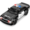 Police Car Model for Boys Age 3-12 1:22 Dodge Challenger SRT Hellcat Toy Diecast Collectible Toy with Lights and Sounds Decoration Model Car Toy Gift for Kidss 3+