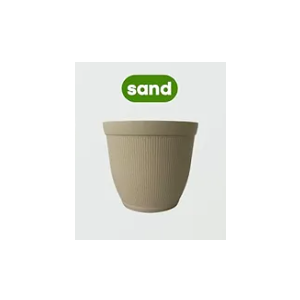Matri Finny 8" Round Flower Pot Indoor Outdoor Planter, Pack of 1 
