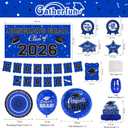 Graduation Decorations 2026 Set - Congrats Grad Banner, Class of 2026 Backdrop, Balloons & Streamers Kit - Complete Party Supplies for High School & College Celebrations