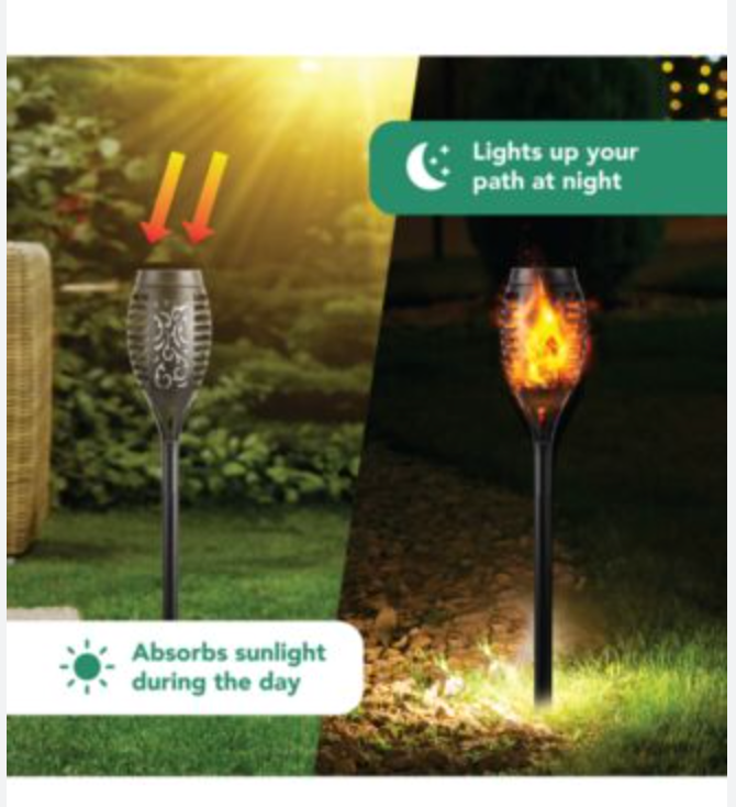 Lights Outdoor, 8Pack Solar Torch Light with Flickering Flame, Waterproof Solar Garden Light, Outdoor Solar Lights for Yard, Flame Torches for Outdoor Decorations Decor Yard