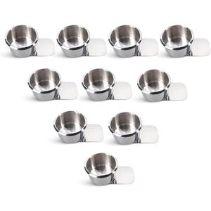 GSE Games & Sports Expert Stainless Steel Cup Holder, Drop-in Cup Holder for Casino Poker Tables, Work Desks, Boats, RVs, Cards & Trucks (Slide Under)