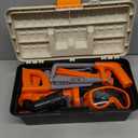 Kids Tool Set  48 Piece Toddler Tool Set with Electronic Toy Drill& Tool Box,Pretend Play Kids Toys,Construction Kits Toys for Kids Ages 3 4 5 Years Old, Toddler Boy (Orange)