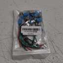 DaierTek 12mm Latching Push Button Switch 12V LED Blue Waterproof ON Off Maintained Power Button 12 Volt Small Round Metal Black Wired for Automotive - 6pcs (Silver)