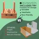 Adjustable bread loaf slicer + bread slicer guide for sourdough; sandwich bread slicer, butter cutter and spreader knife + foldable design, crumb tray, non-slip base, compact storage