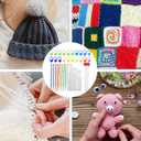 2 x 37 Pcs Yarn Needle Set, Yarn Darning Tapestry Needle Big Eye Blunt Sewing Needles Large-Eye Bent Tip Knitting Stringing Embroidery Needles for Tapestry Weaving Quilting Beading Crochet Projects