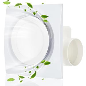 9.8" Quiet Bathroom Exhaust Fan with Light Bath Fan with Light Combo 1.0 Sone 110CFM Ideal for Bathroom,Shower,Toilet