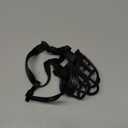 Basket Dog Muzzles-Soft Adjustable Breathable Mask Anti Biting Chewing Barking Training Dog Muzzle for Small Medium Large Dogs (Black, 4: Snout 9-13")