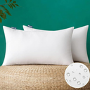 MIULEE Pack of 2 16x24 Inch Outdoor Pillow Inserts Waterproof Decorative Throw Pillow Insert, Rectangle Lumbar Garden Pillow Form for Patio Sofa Couch