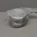 200-Pack 6-Inch Clear Plastic Dessert Plates Disposable - Small Appetizer Desert Plates for Wedding, Party, Cake Serving - BPA-Free Disposable Plates Bulk