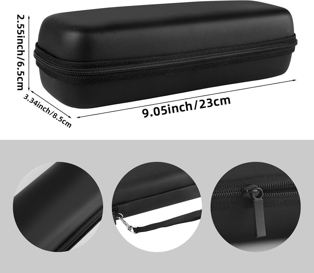 Hooqict Electric Toothbrush Travel Case for Oral-B Pro 1000, 2000, 3000, 3500, 1500 Travel Toothbrush Case Holder with Mesh Pocket Cover Protection, Protective Storage Bag Toothbrush Carrier,  Electric Toothbruh Carrier Black