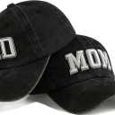 Mom and Dad Hats Mothers Fathers Day New Mom Dad Gifts Parents Couple Gift Black