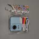 Kids Camera Instant Print Color Photos, Dual-Lens Instant Print Camera for Kids, Toddler Portable Travel Digital Camera Toy for 6 7 8 Year Old Boys Girls Christmas Birthday Gifts 64GB Card (Blue)