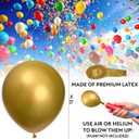 3 x Gold Balloons 50 Pack, 12 Inch Gold Chrome Latex Balloons For Birthdays, Weddings, Baby Showers, Holidays