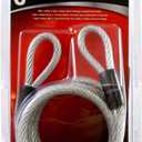 Master Lock 65D 6' Self Coiling Vinyl Coated Cable With Loop Ends