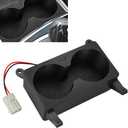 AUTOVIC for BMW E38 Center Console Cup Holders with 24W USB Charger Frosted Texture 740i 740iL 750iL 1995-2001