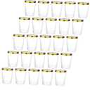 25pcs Transparent Cocktail Cups Decorative Multi Use Party Cups Hard for Festivals Weddings Bars and Events