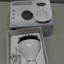 Lymphatic Drainage Massager & Anti Cellulite Massage Tool, Helps Reduce Stretch Marks & Cellulite, for Legs, Arms & Belly, Body Sculpting Machine with Microcurrent & Red-Light & Heat & Vibration (White)