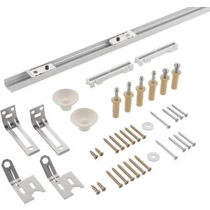 Richelieu Hardware 14028WBC Onward Bi-Fold Door Hardware Kit 72 in (1820 mm), Track White