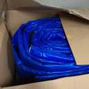 Trampoline Pad Replacement, 15FT Trampoline Spring Cover, Thickened EPE Foam Tear-Resistant Waterproof Safety Pad, No Holes for Pole (Blue)