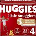 Huggies Size 4 Diapers, Little Snugglers Baby Diapers, Size 4 (2237 lbs), 22 Count