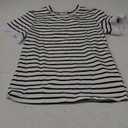 Haloumoning Girls Striped Ruffle Short Sleeve T Shirts Kids Summer Crewneck Tops Casual Tees 150