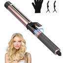 1 1/4 Inch Curling Iron,4 Adjustable Temp Long Barrel Curling Iron Up to 400°F,1.25 Inch Adjustable Hair Clip Loose Curling Wand for Long Hair 110-240V