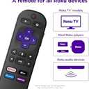 Roku Voice Remote | Replacement TV Remote Control with Voice Control, Simple Setup, & Pre-Set App Shortcuts - Compatible with Roku TV, Players, & Audio Devices