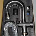 Kicimpro Kitchen Faucet with Pull Down Sprayer, Zero Leakage 3 Hole Brushed Nickel RV Kitchen Sink Faucet with Water Line, NSF Certified Lead-Free 304 Stainless Steel Touchless Kitchen Sink Faucets